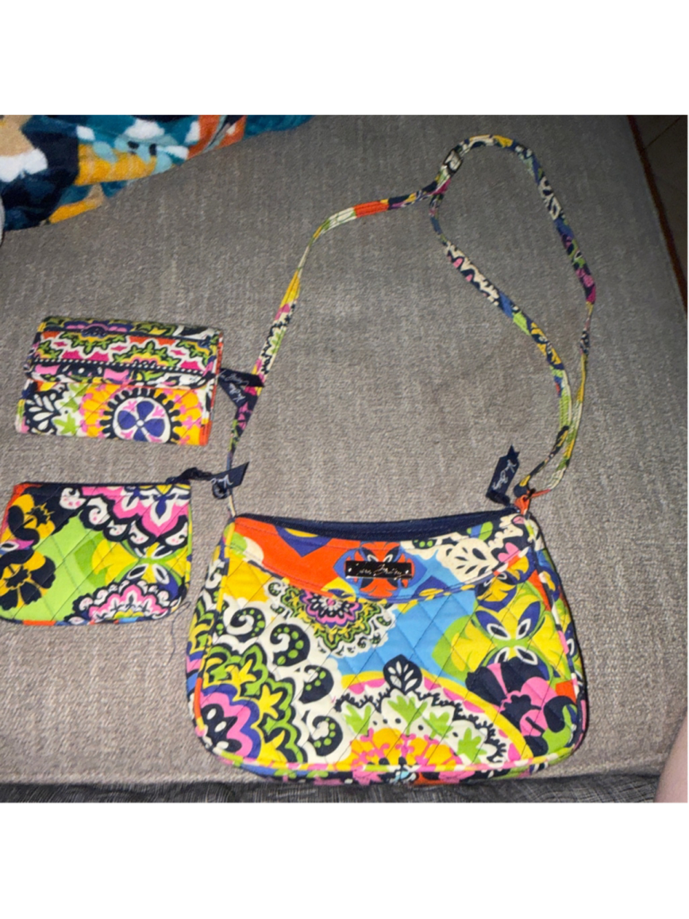 Women's Vera Bradley Floral Crossbody Bag Set, One Size, Multi-color
